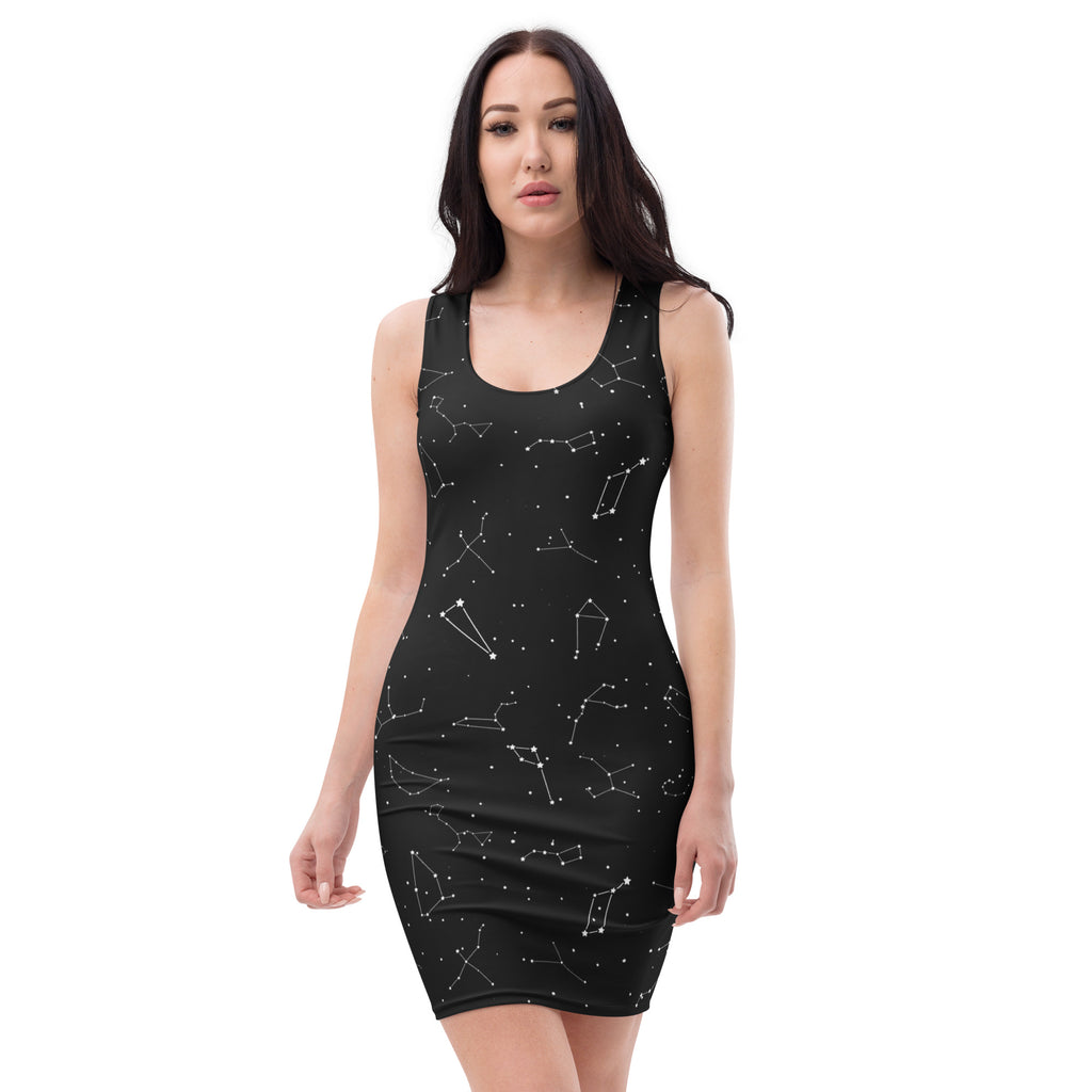 Women's Realistic Constellations Bodycon Dress – Buttery Soft Fit With UPF 50+ Sun Protection