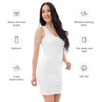 Women's White Bodycon Dress – Buttery Soft Fit With UPF 50+ Sun Protection