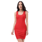 Women's Red Bodycon Dress – Buttery Soft Fit With UPF 50+ Sun Protection