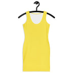 Women's Yellow Bodycon Dress – Buttery Soft Fit With UPF 50+ Sun Protection