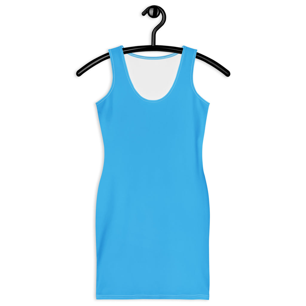 Women's Sky Blue Bodycon Dress – Buttery Soft Fit With UPF 50+ Sun Protection