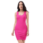 Women's Hot Pink Bodycon Dress – Buttery Soft Fit With UPF 50+ Sun Protection