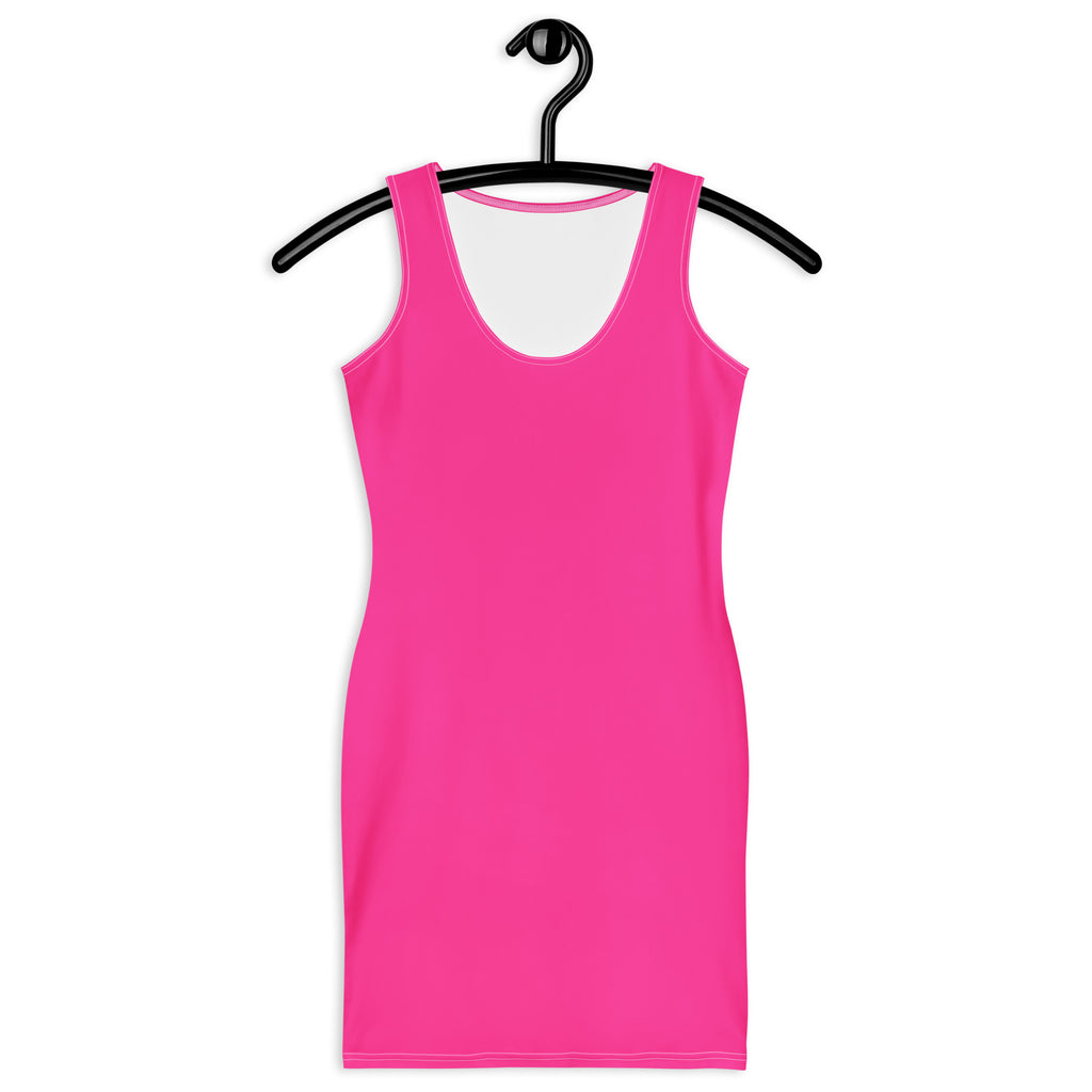 Women's Hot Pink Bodycon Dress – Buttery Soft Fit With UPF 50+ Sun Protection