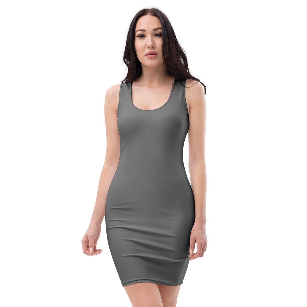 Women's Gray Bodycon Dress – Buttery Soft Fit With UPF 50+ Sun Protection