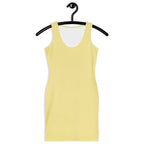 Women's Soft Yellow Bodycon Dress – Buttery Soft Fit With UPF 50+ Sun Protection