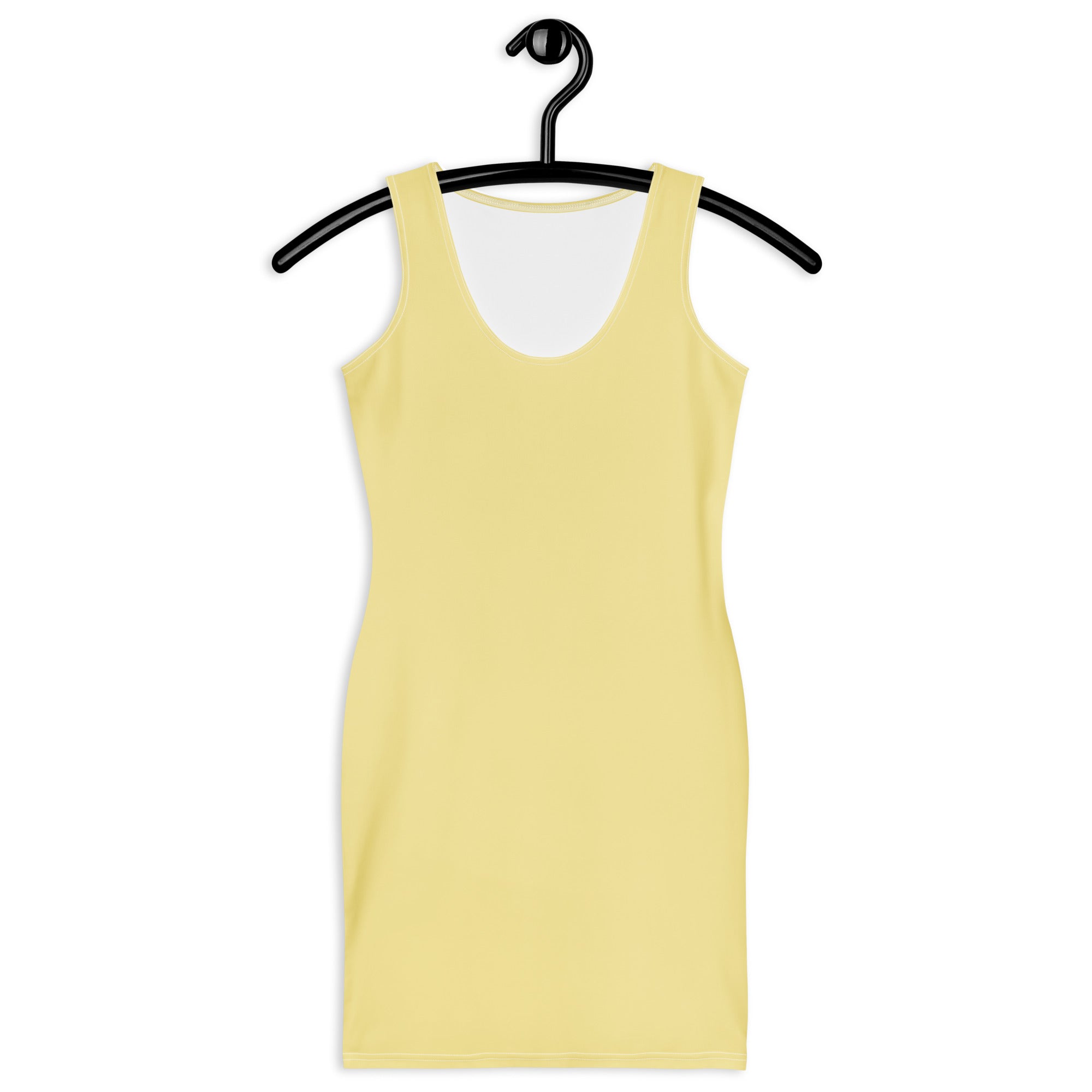 Women's Soft Yellow Bodycon Dress – Buttery Soft Fit With UPF 50+ Sun Protection