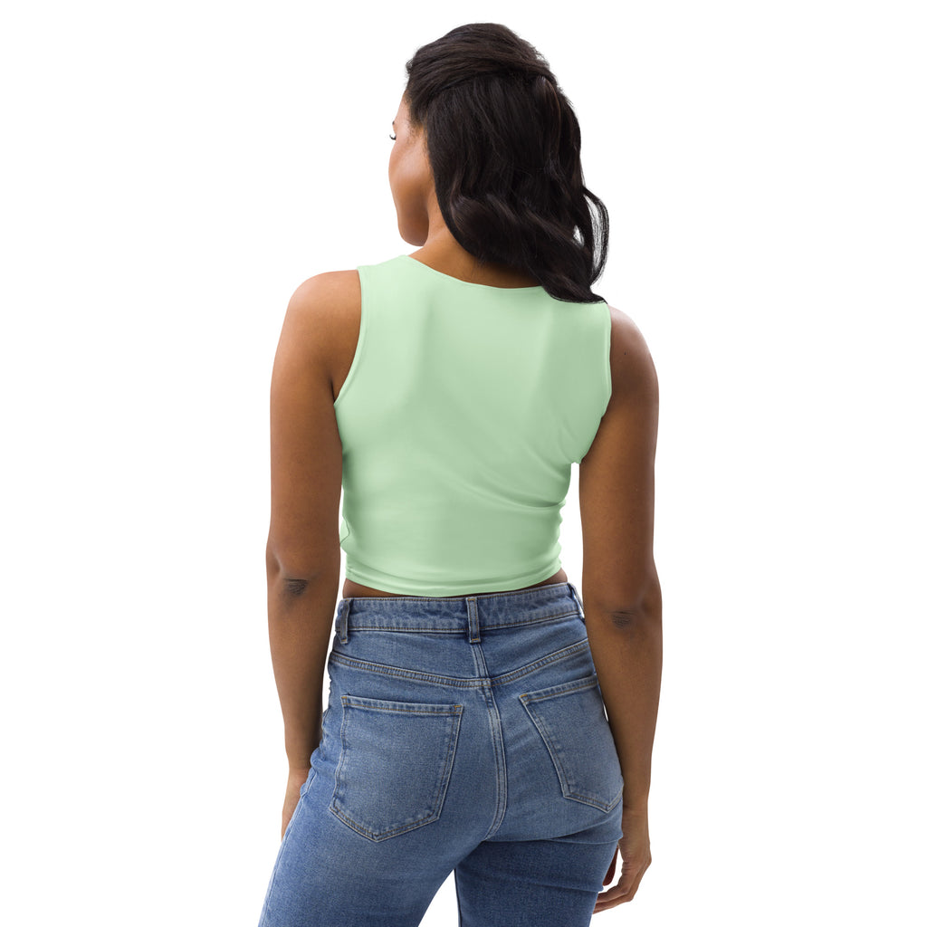 Women's Buttery Soft Mint Green Crop Top