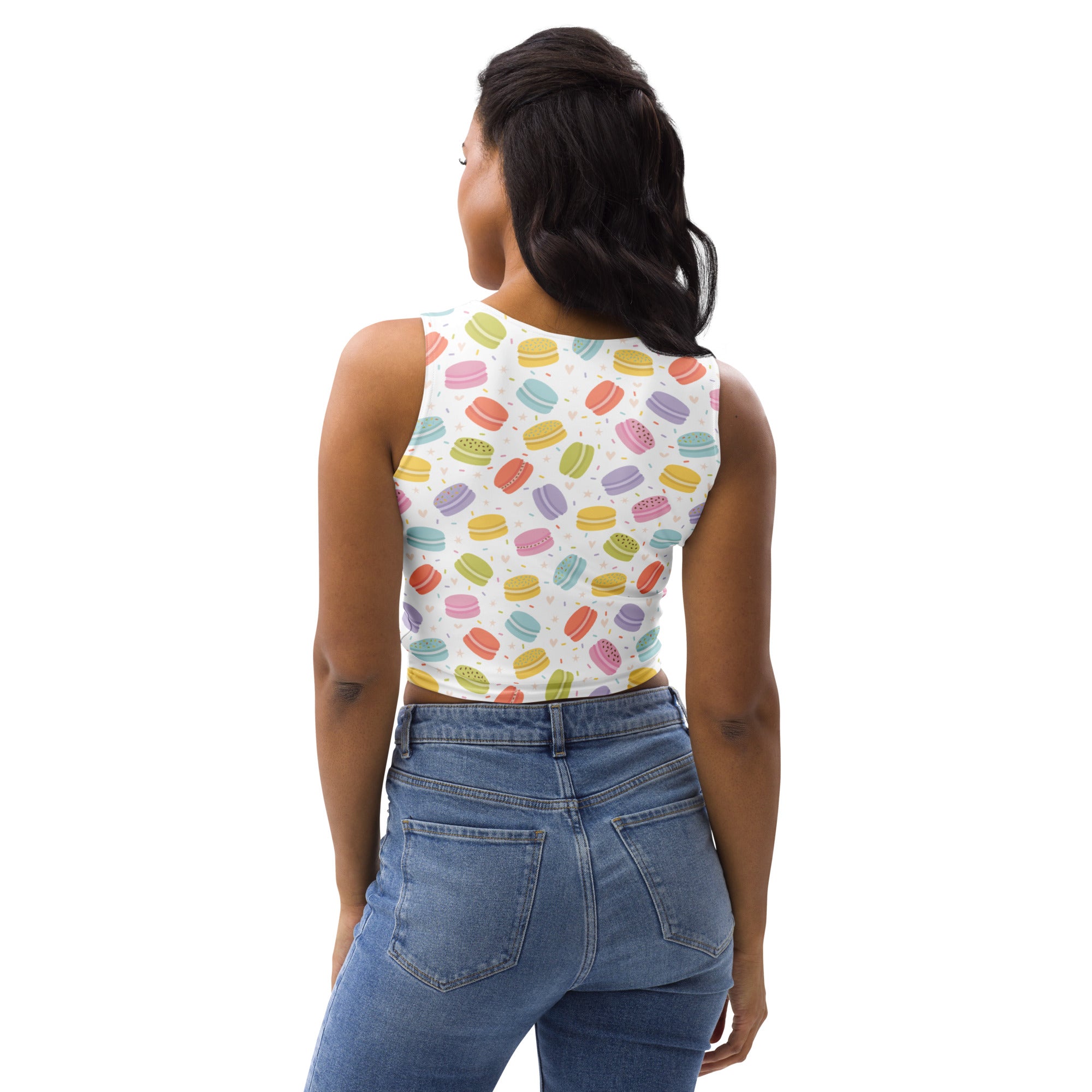 Women's Pastel Macaron Buttery Soft Crop Top- Quick-Drying UPF 50+ Stretch Top
