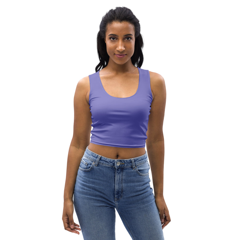 Women's Buttery Soft Purple Crop Top