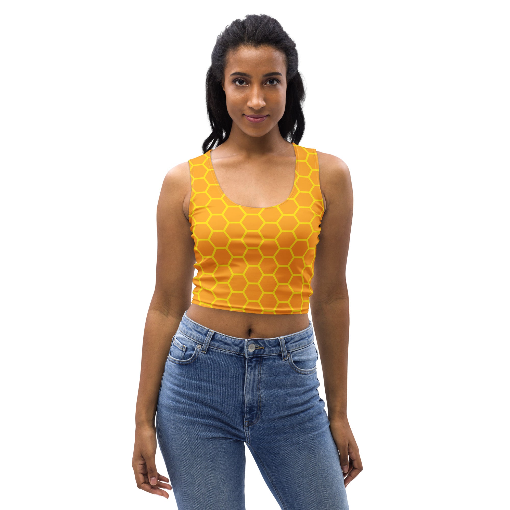 Women's Honeycomb Buttery Soft Crop Top