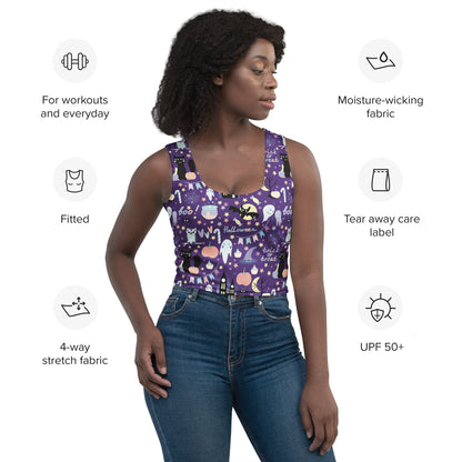 Women's Spooky Halloween Buttery Soft Crop Top