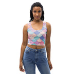 Women's Rainbow Mermaid Buttery Soft Crop Top