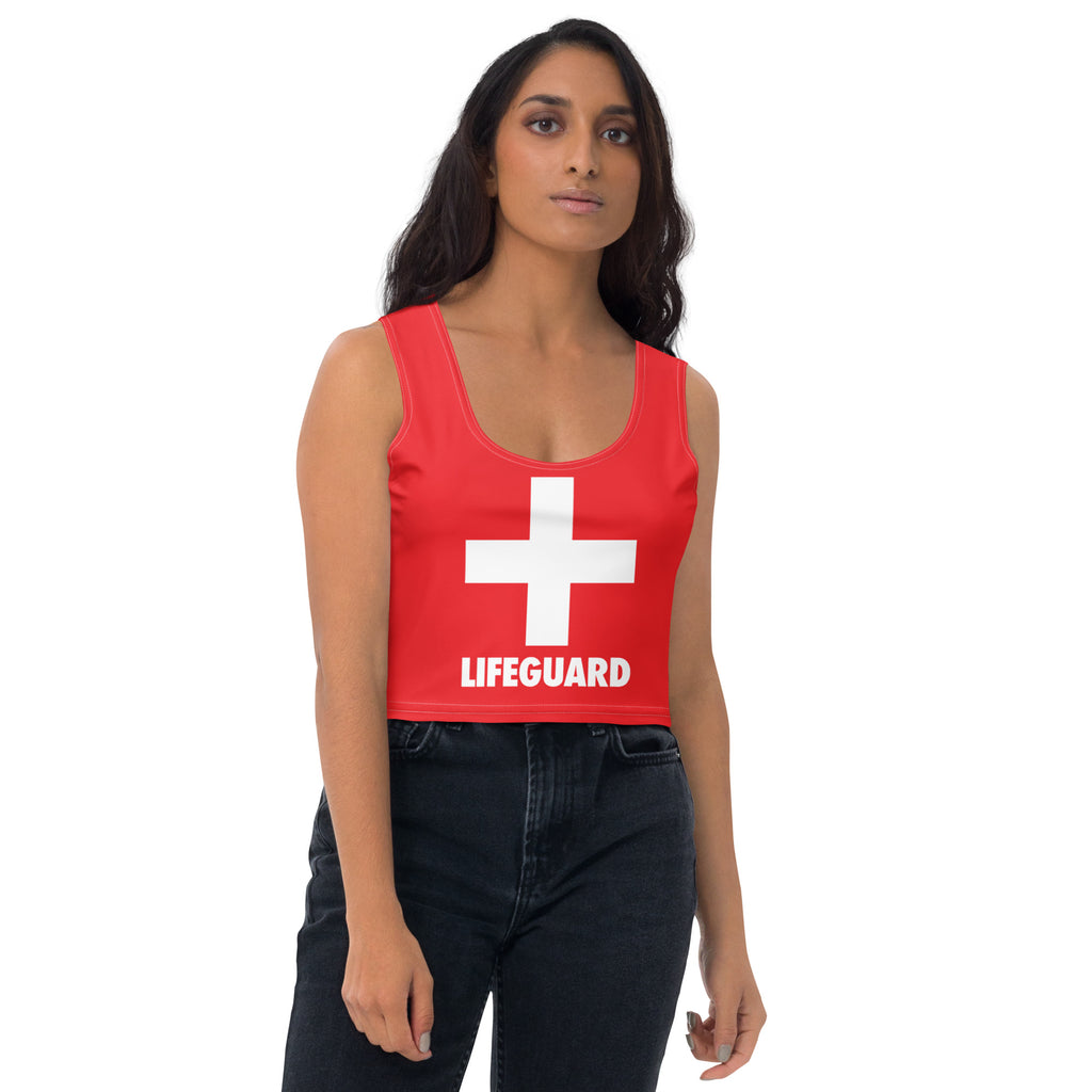 Women's Lifeguard Buttery Soft Crop Top- Quick-Drying UPF 50+ Stretch Top