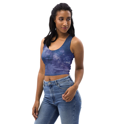 Women's Realistic Galaxy Buttery Soft Crop Top