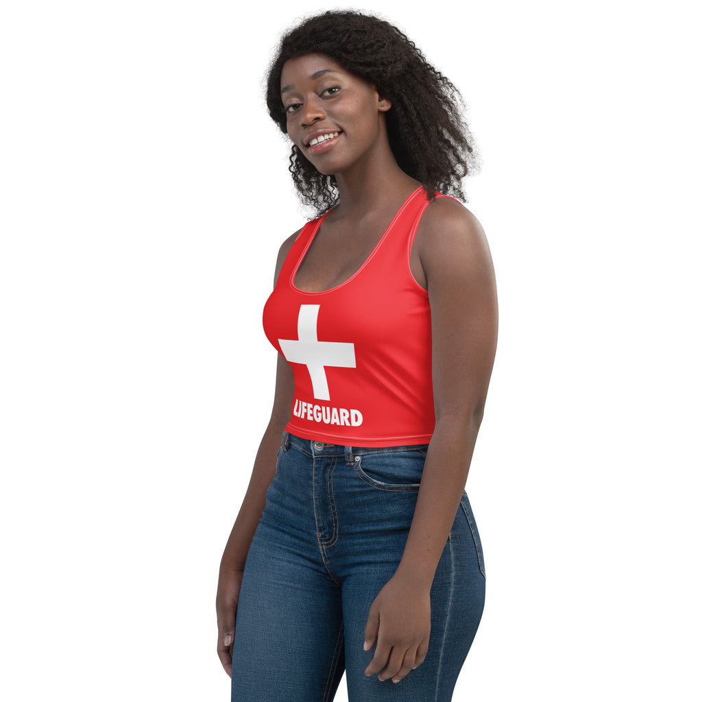 Women's Lifeguard Buttery Soft Crop Top- Quick-Drying UPF 50+ Stretch Top