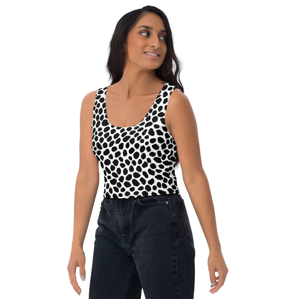 Women's Animal Print Buttery Soft Crop Top- Quick-Drying UPF 50+ Stretch Top