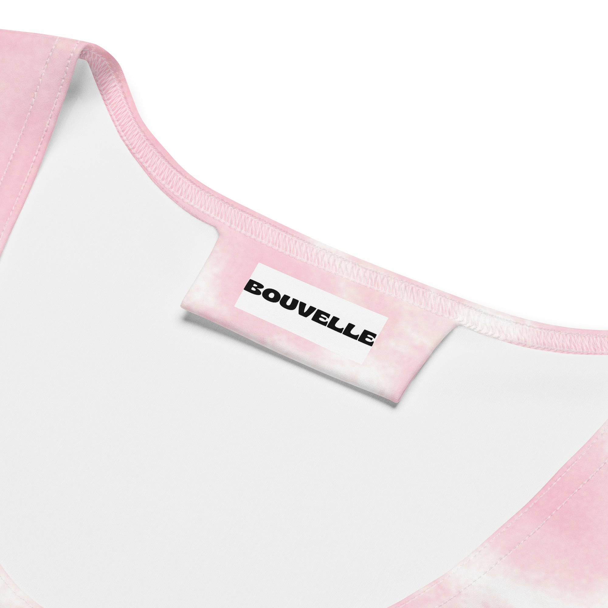 Women's Pink Tie Dye Buttery Soft Crop Top- Quick-Drying UPF 50+ Stretch Top