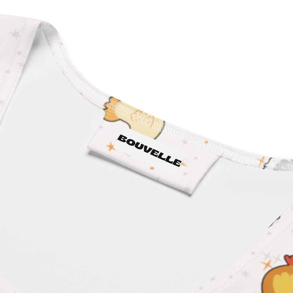 Women's Chicken Buttery Soft Crop Top- Quick-Drying UPF 50+ Stretch Top