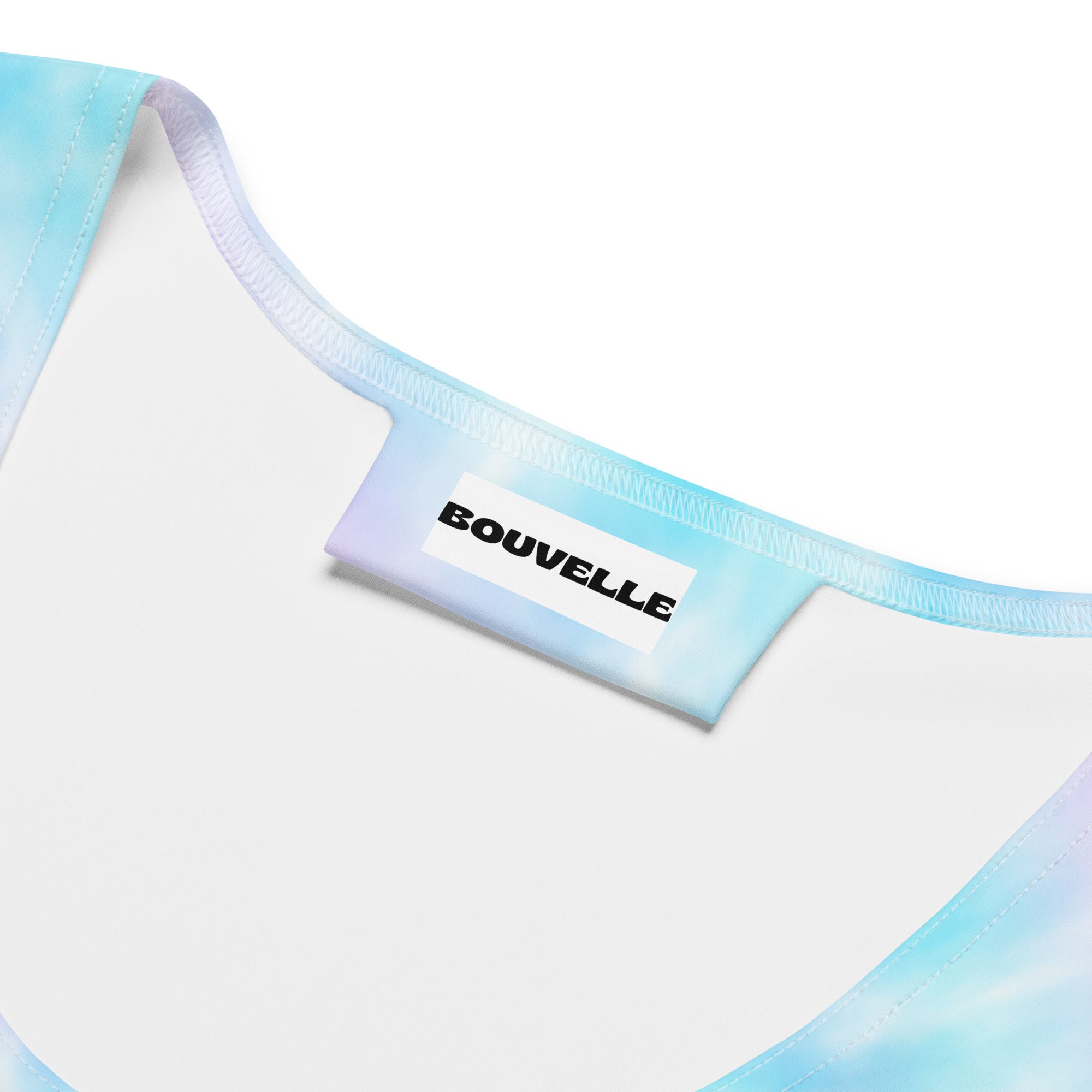 Women's Faux Tie Dye Buttery Soft Crop Top- Quick-Drying UPF 50+ Stretch Top