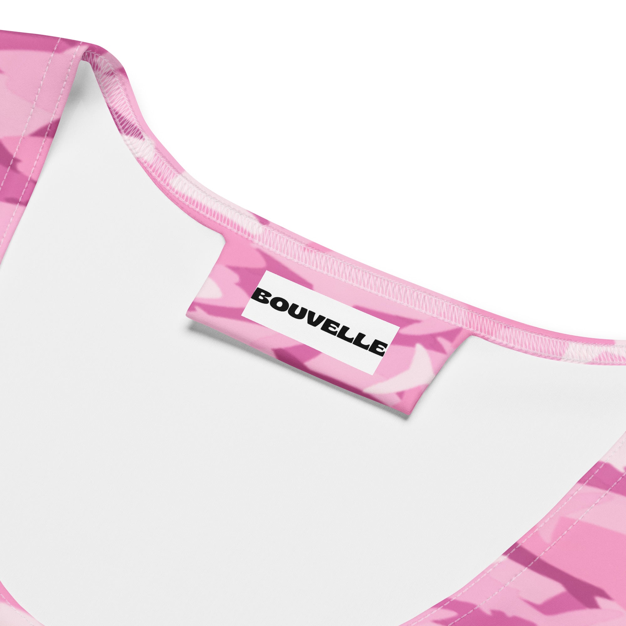 Women's Pink Shark Camouflage Buttery Soft Crop Top- Quick-Drying UPF 50+ Stretch Top