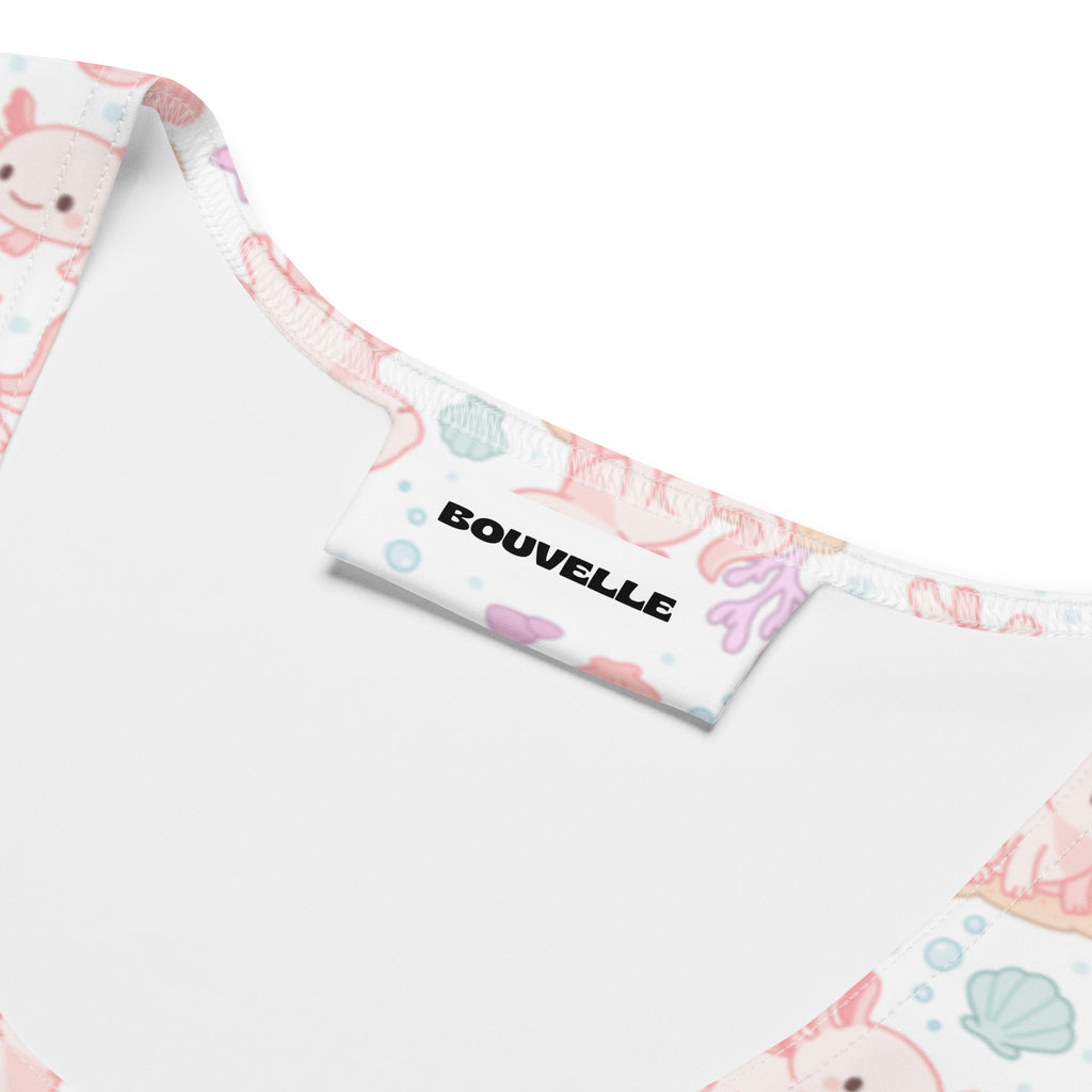 Women's Axolotl Buttery Soft Crop Top- Quick-Drying UPF 50+ Stretch Top