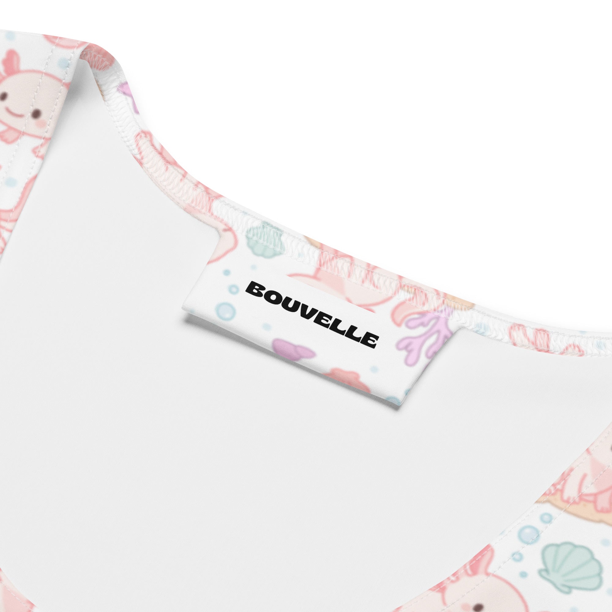 Women's Axolotl Buttery Soft Crop Top- Quick-Drying UPF 50+ Stretch Top