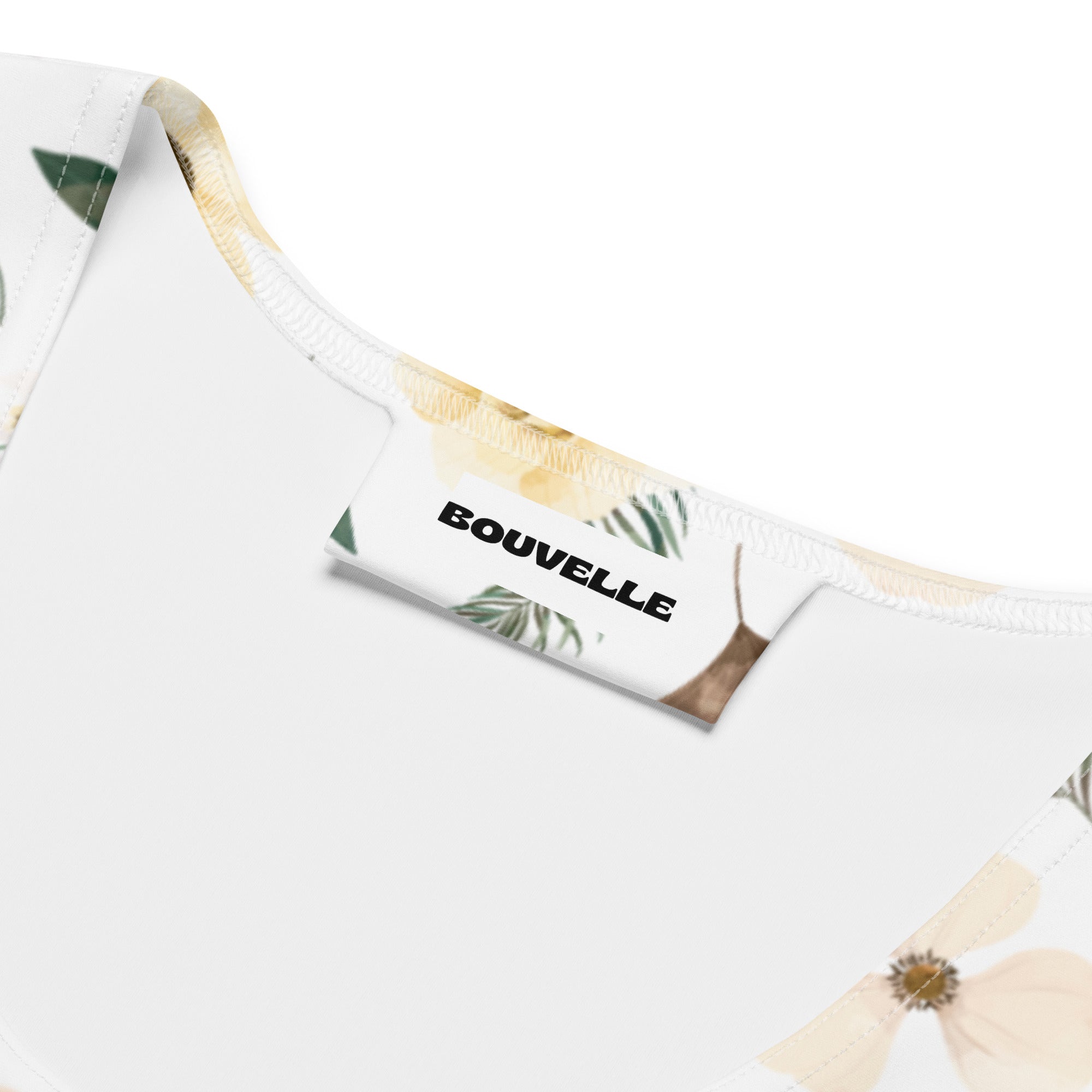 Women's Botanical Floral Garden Buttery Soft Crop Top- Quick-Drying UPF 50+ Stretch Top