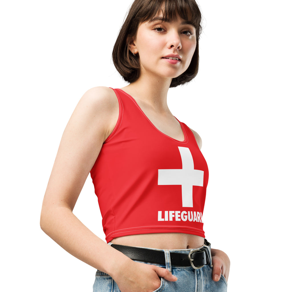 Women's Lifeguard Buttery Soft Crop Top- Quick-Drying UPF 50+ Stretch Top