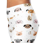 Women's Dog Face High Waist Flare Legging Pants