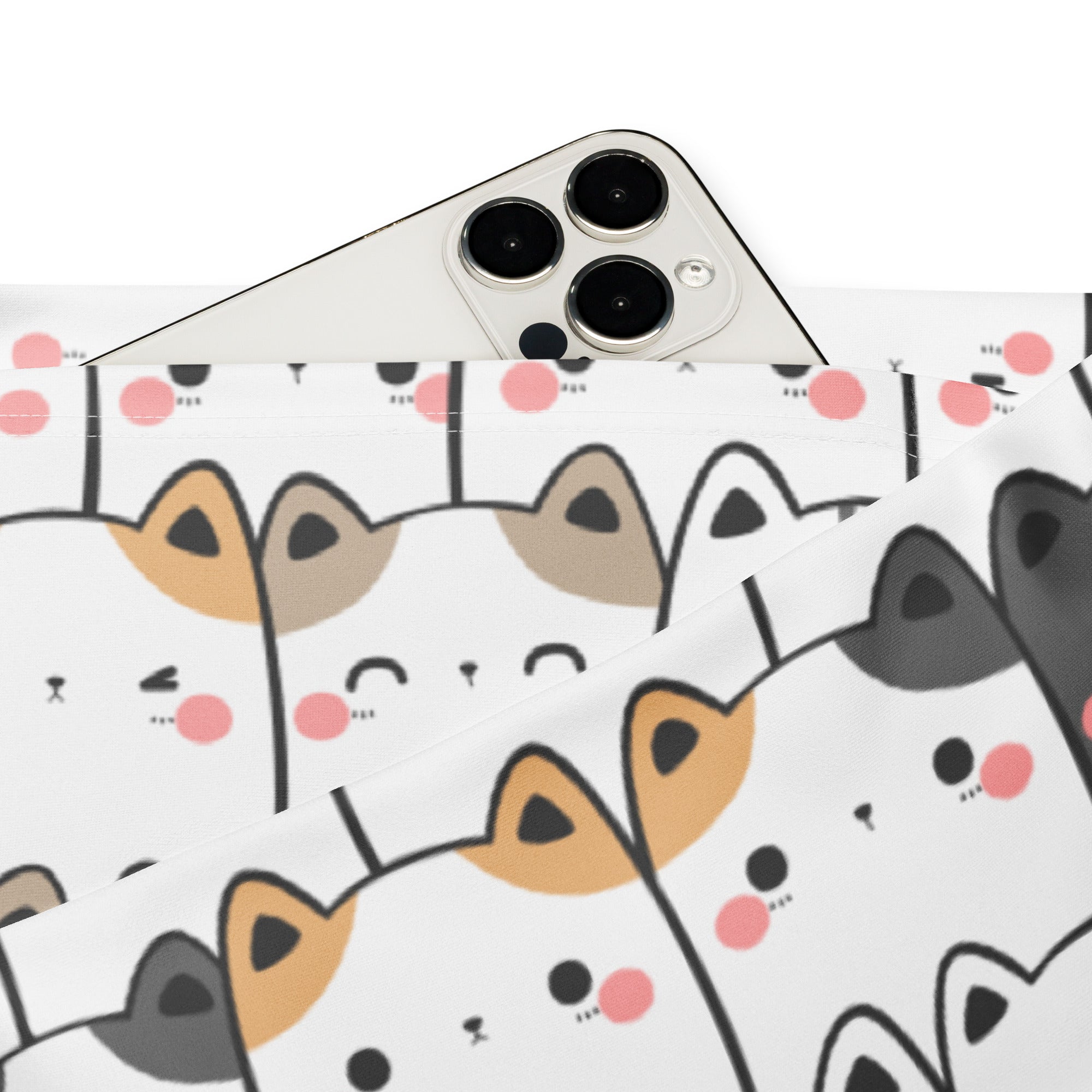 Women's Kawaii Cat High Waist Flare Legging Pants