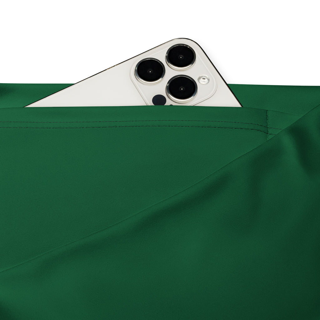 Women's Dark Green High Waist Flare Legging Pants