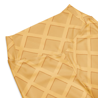 Women's Waffle Cone High Waist Flare Legging Pants