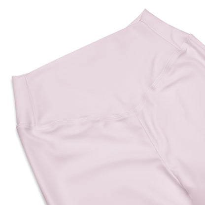 Women's Light Pink High Waist Flare Legging Pants