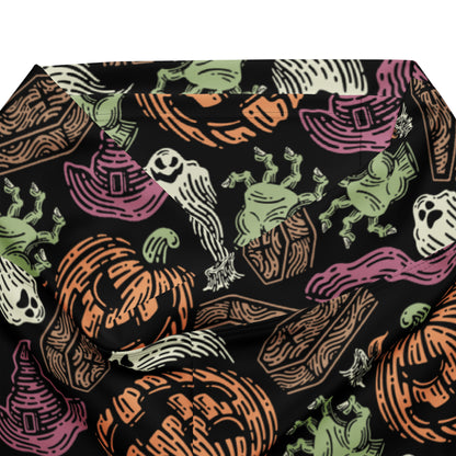 Women's Creepy Halloween High Waist Flare Legging Pants