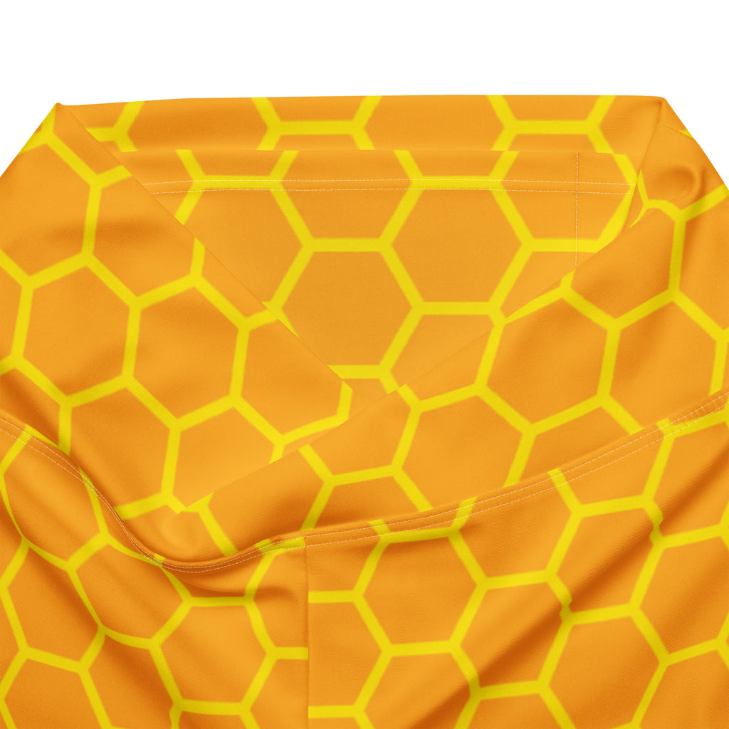 Women's Honeycomb High Waist Flare Legging Pants