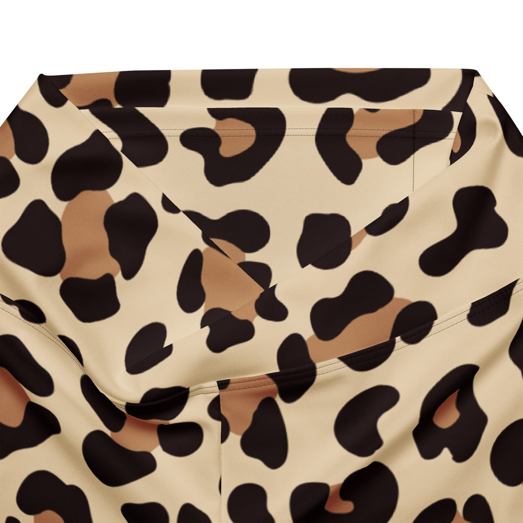 Women's Leopard Print High Waist Flare Legging Pants