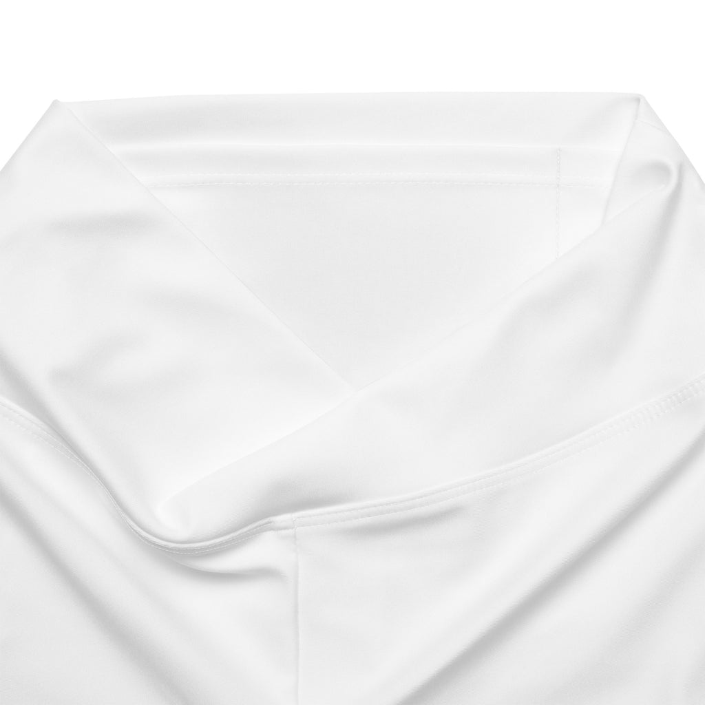 White satin pillowcase with smooth glossy finish and neatly stitched edges for comfortable sleep