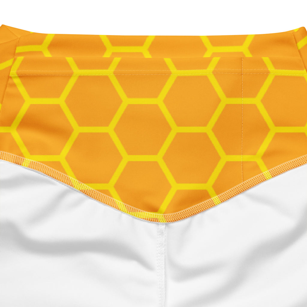 Women's Honeycomb High Waist Flare Legging Pants