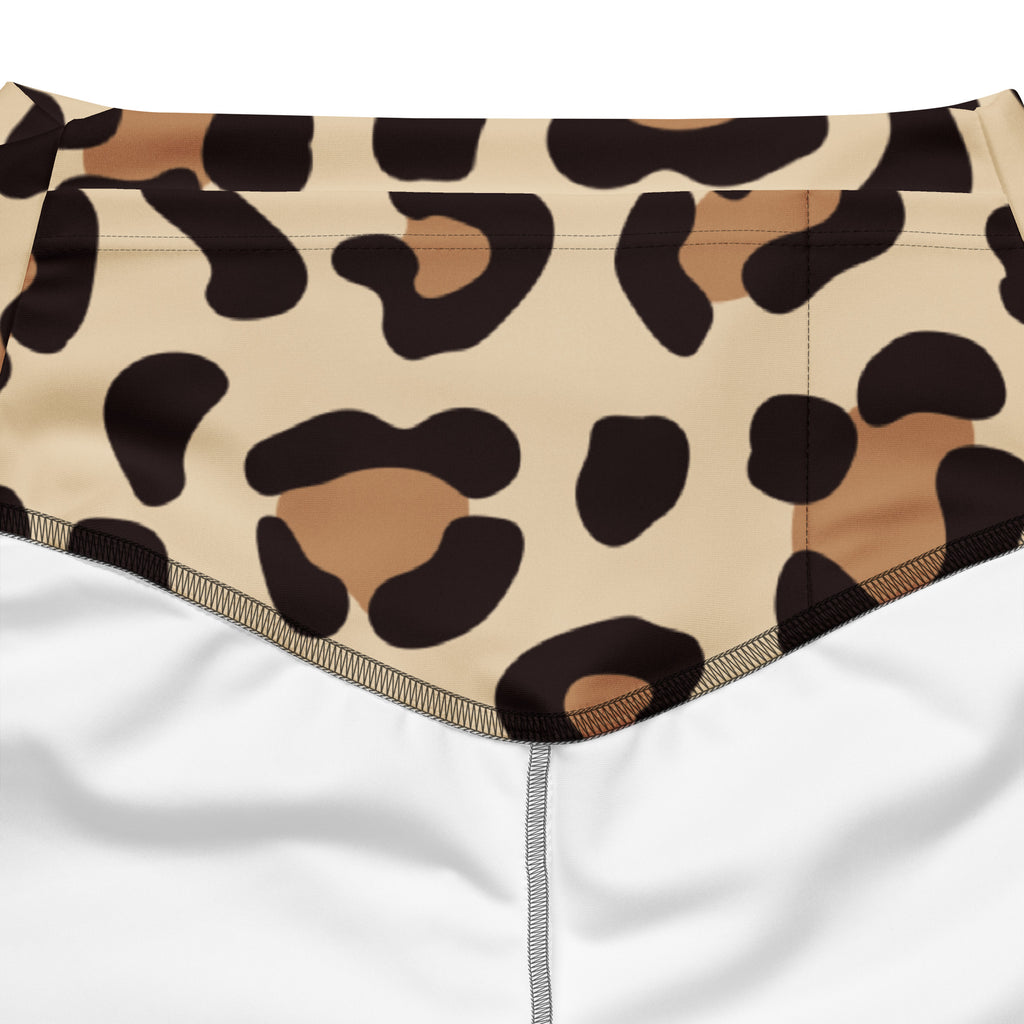 Women's Leopard Print High Waist Flare Legging Pants