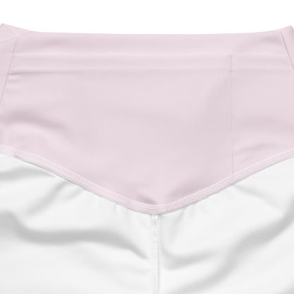 Women's Light Pink High Waist Flare Legging Pants