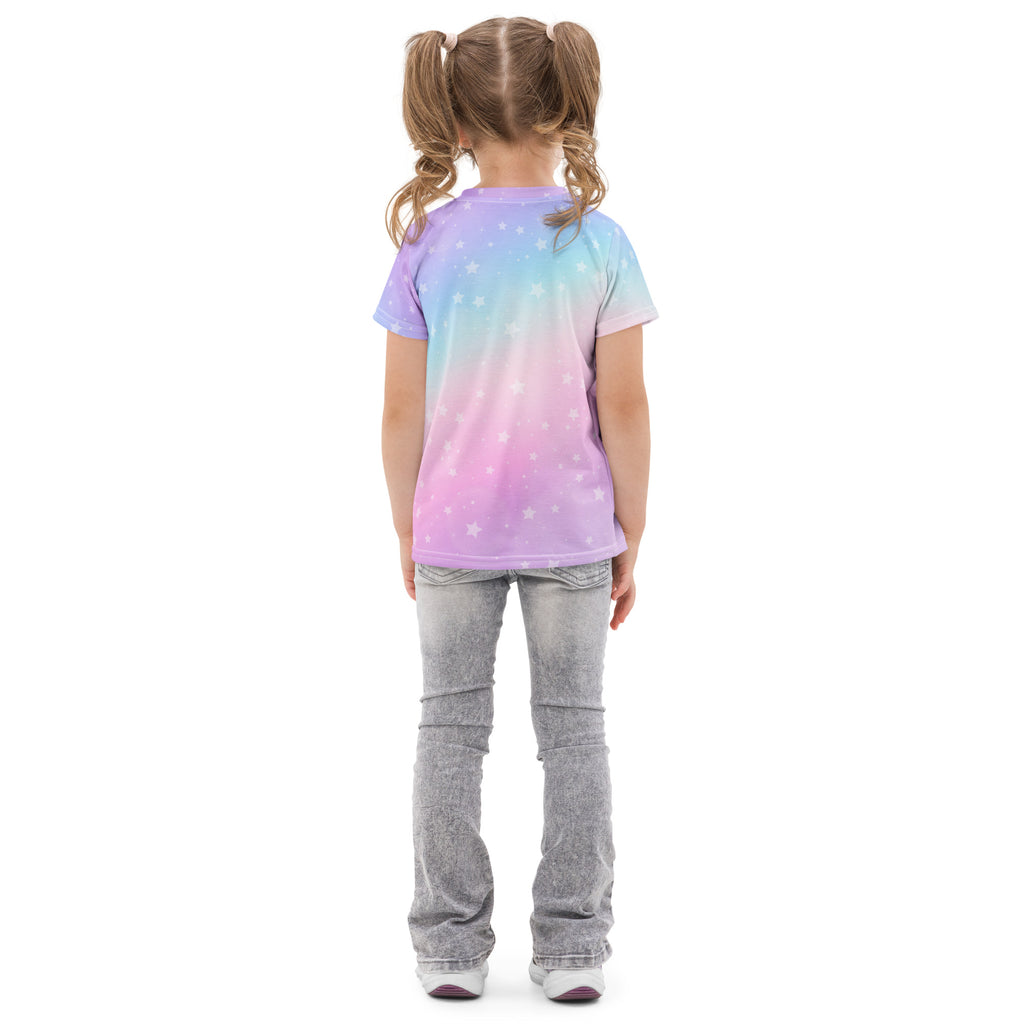 Girls Rainbow Stars Cotton T-Shirt
