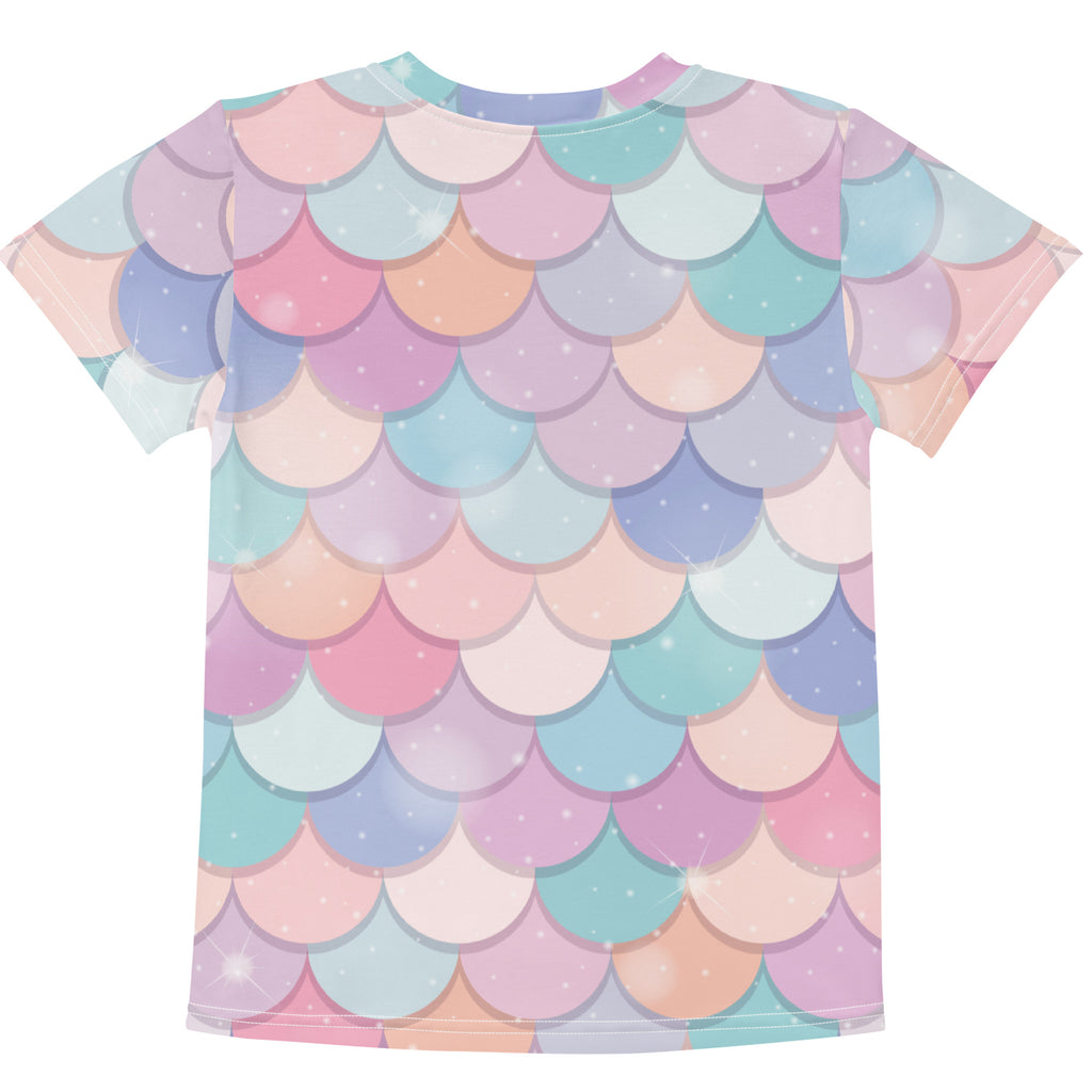 Girls Rainbow Mermaid Cotton T-Shirt