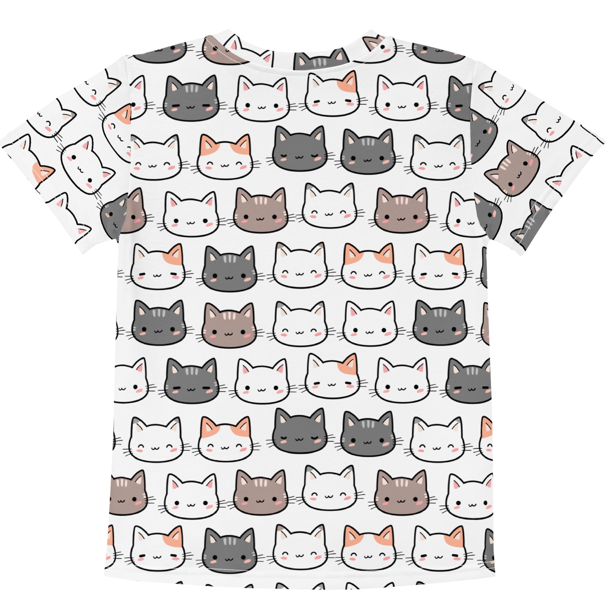 Kids Cute Cat Cotton T-Shirt