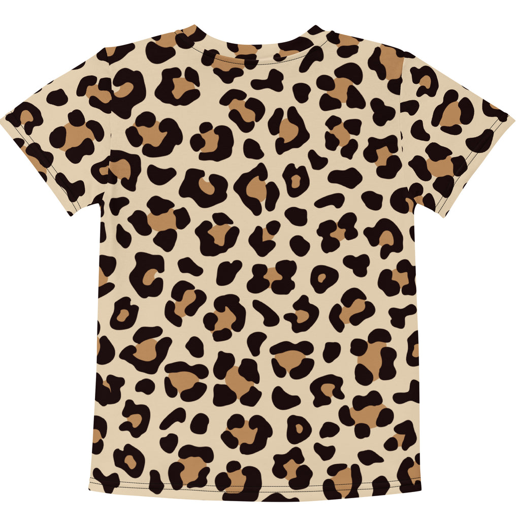 Kids Leopard Print Cotton T-Shirt