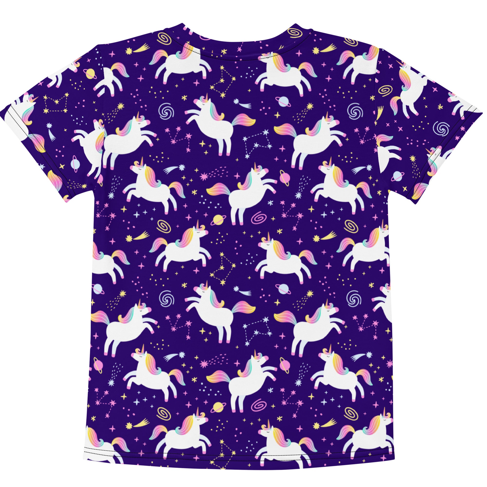 Girls Unicorn Galaxy Cotton T-Shirt