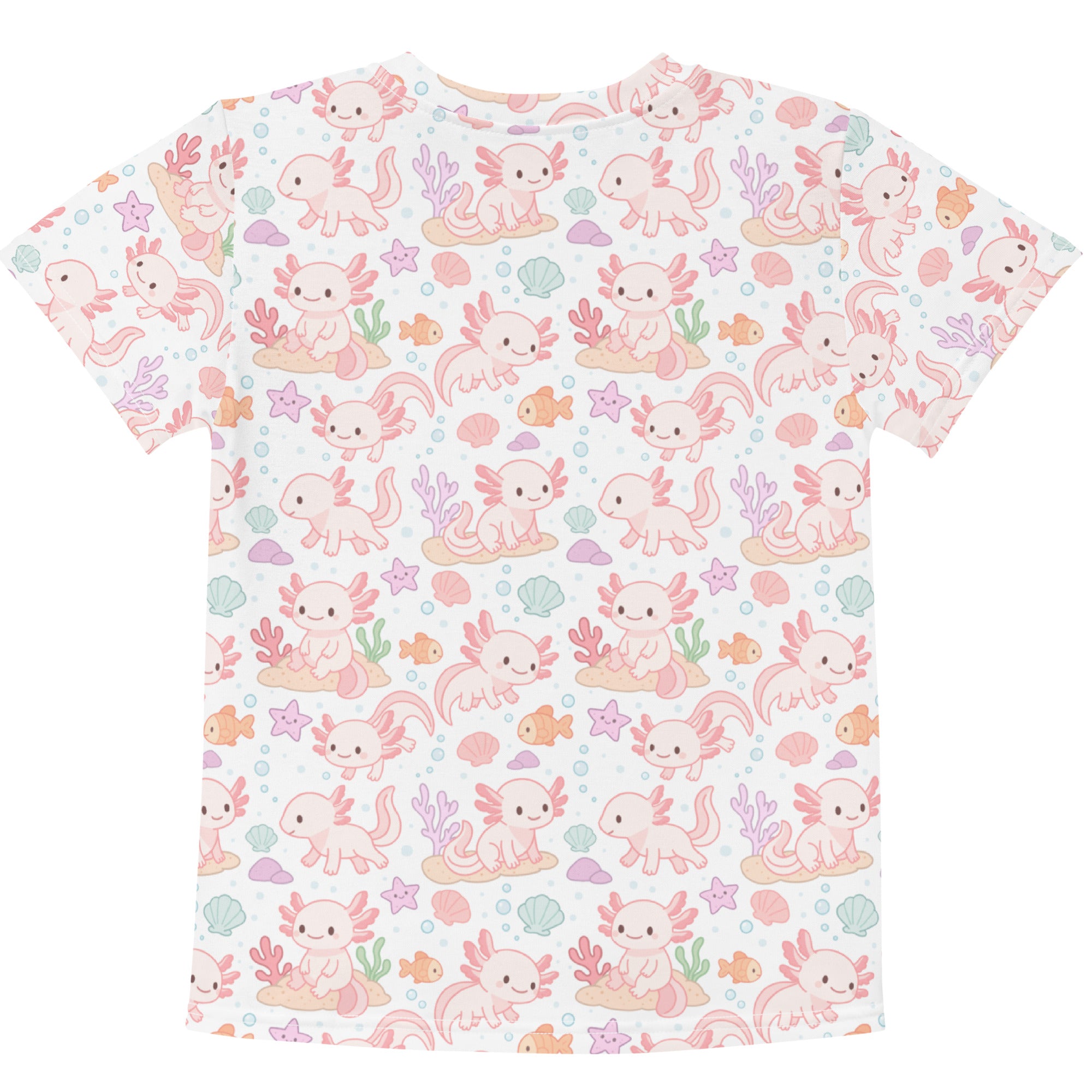 Girls Axolotl Cotton T-Shirt