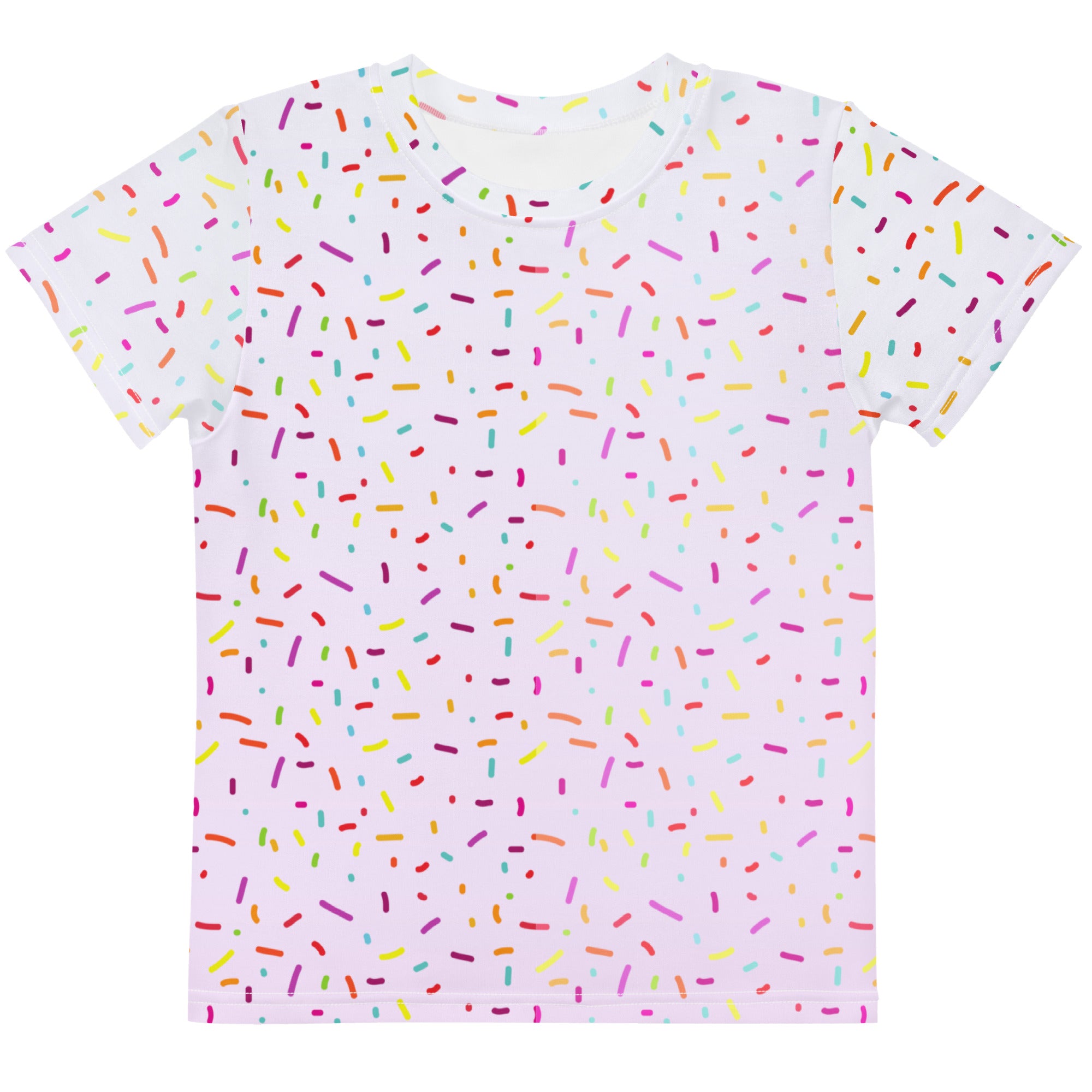 Girls Colorful Sprinkles Cotton T-Shirt