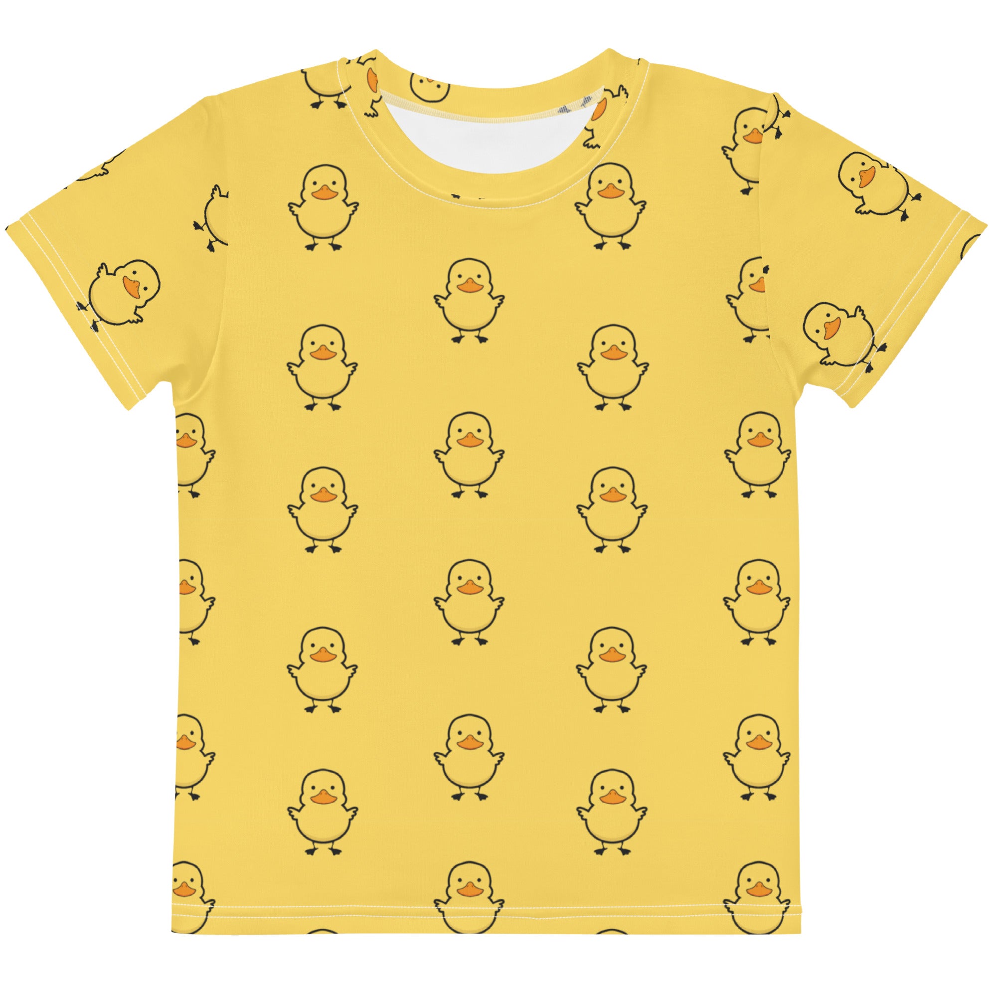 Kids Yellow Rubber Duck Cotton T-Shirt
