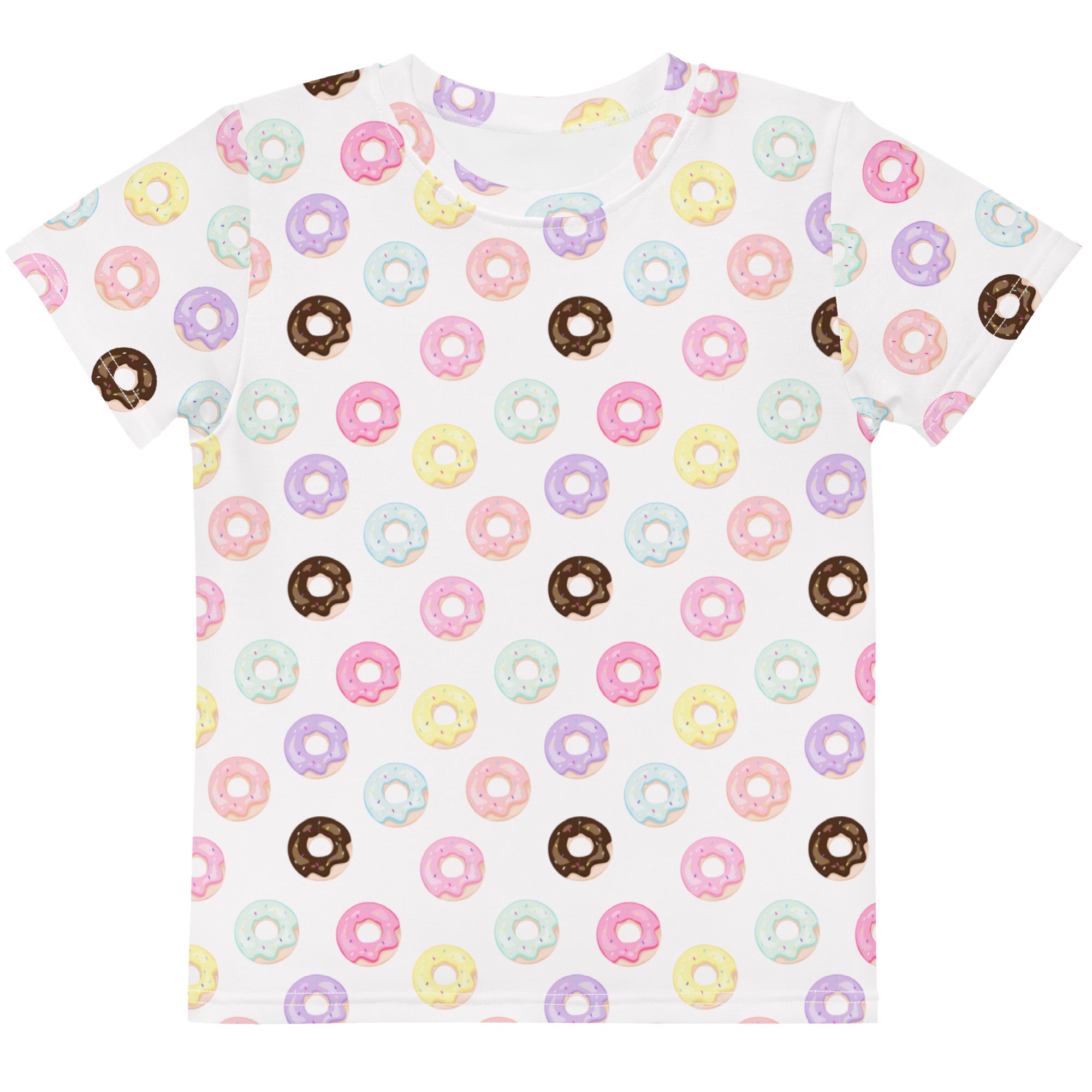 Kids Colorful Donuts Cotton T-Shirt