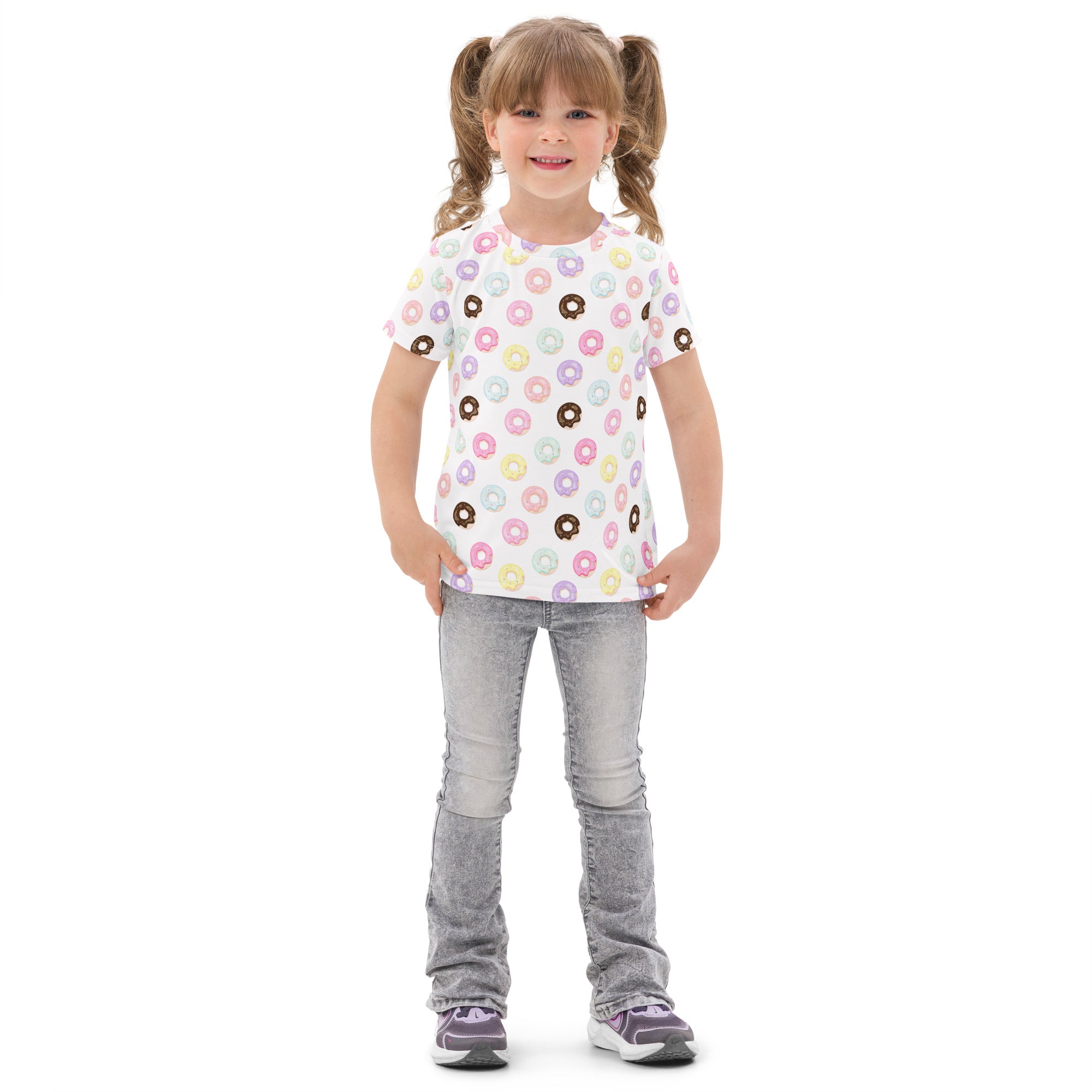 Kids Colorful Donuts Cotton T-Shirt